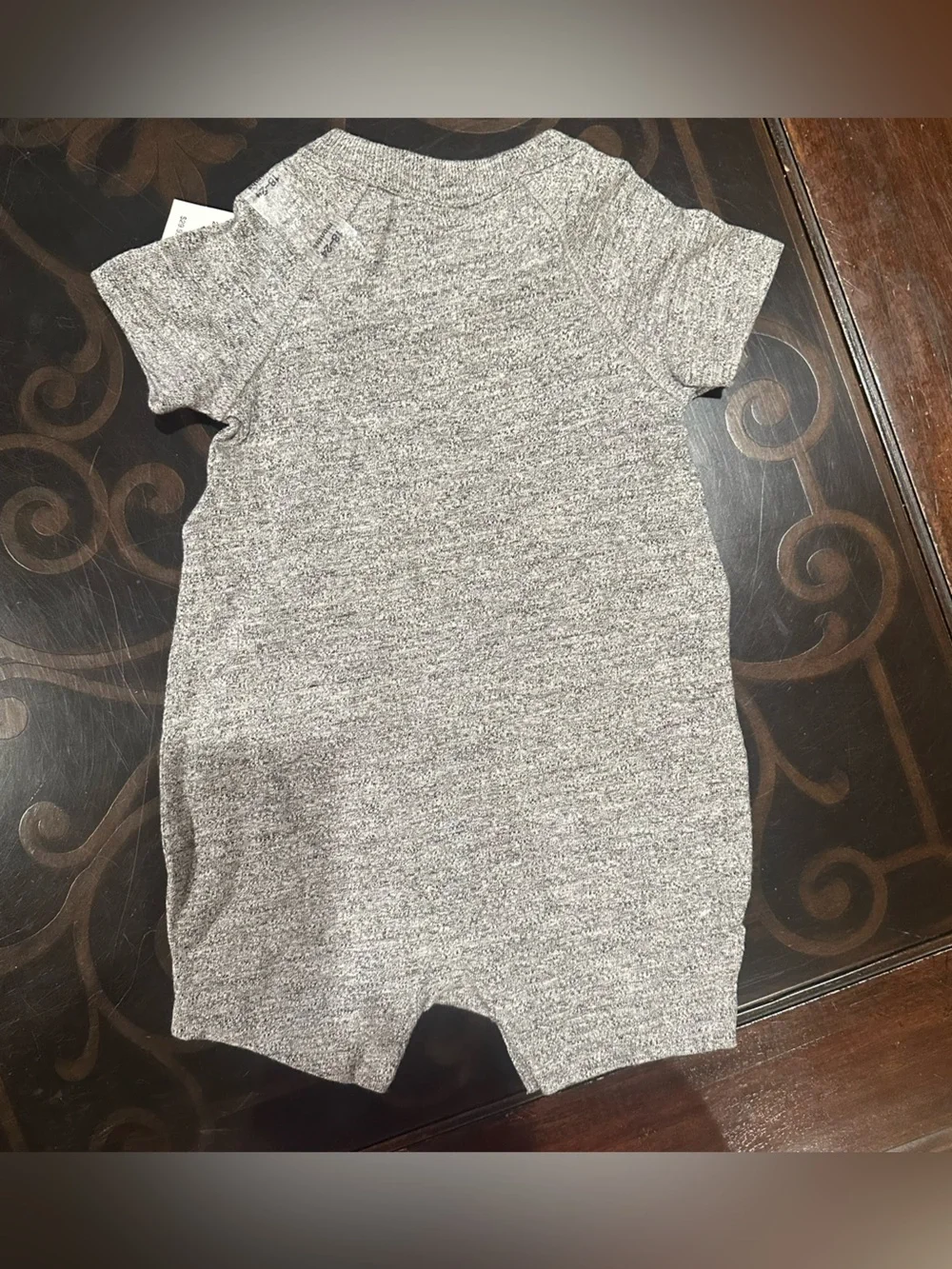 Baby GAP Heather Gray Short-Sleeve Romper, Size 12-18 Months, NWT